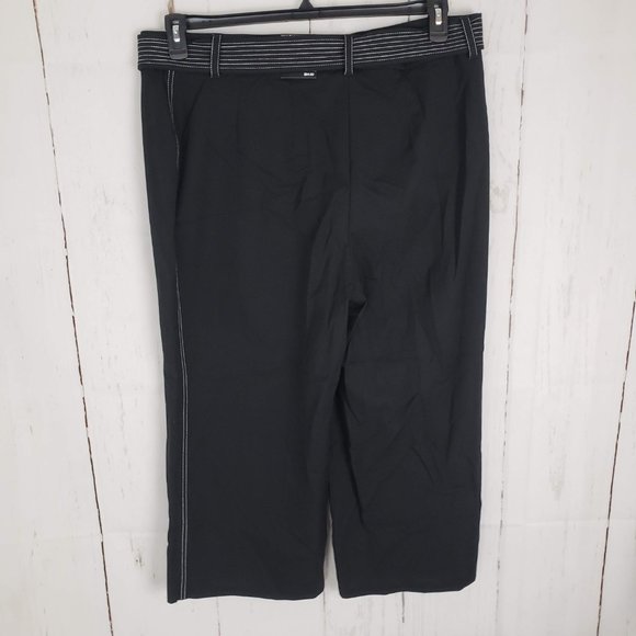 New Alfani Cropped Belted Wide Leg Pants - Picture 5 of 8